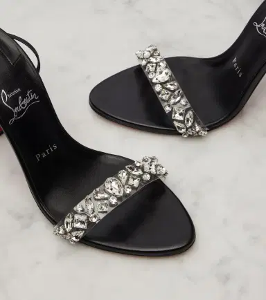 Christian Louboutin Fanny Jolly embellished leather sandals | Thumbnail 4 Christian Louboutin Fanny Jolly embellished leather sandals | Thumbnail 4