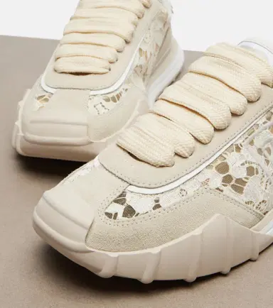 Dolce & Gabbana Runner suede-trimmed lace sneakers | Thumbnail 2 Dolce & Gabbana Runner suede-trimmed lace sneakers | Thumbnail 2