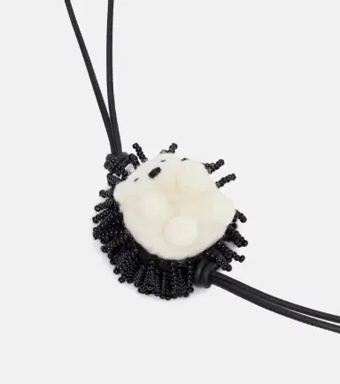 Loewe Hedgehog beaded wool bag charm | Thumbnail 3 Loewe Hedgehog beaded wool bag charm | Thumbnail 3