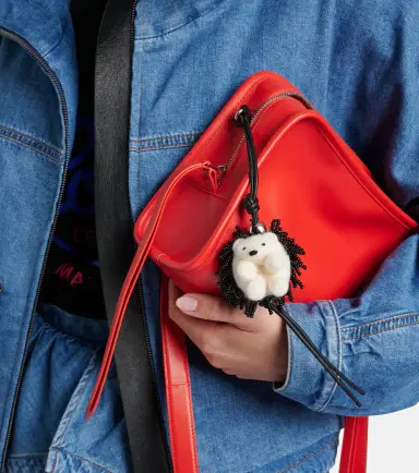 Loewe Hedgehog beaded wool bag charm | Thumbnail 4 Loewe Hedgehog beaded wool bag charm | Thumbnail 4
