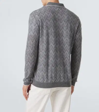 Missoni Zigzag cashmere polo sweater | Thumbnail 2