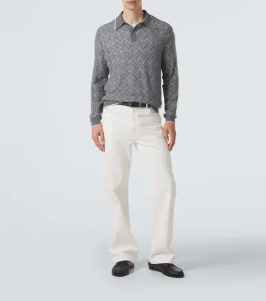 Missoni Zigzag cashmere polo sweater | Thumbnail 4