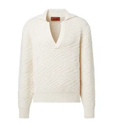 Missoni Zigzag wool-blend polo sweater | Thumbnail 1
