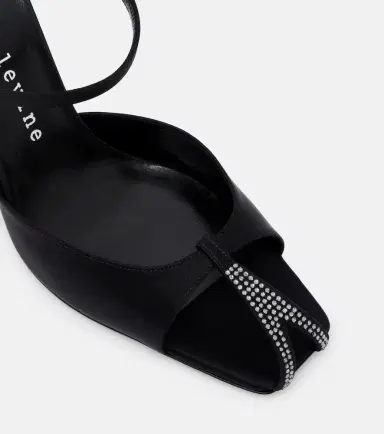 Herbert Levine Hidden Gem embellished satin mules | Thumbnail 2