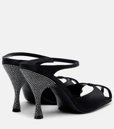 Herbert Levine Hidden Gem embellished satin mules | Thumbnail 3