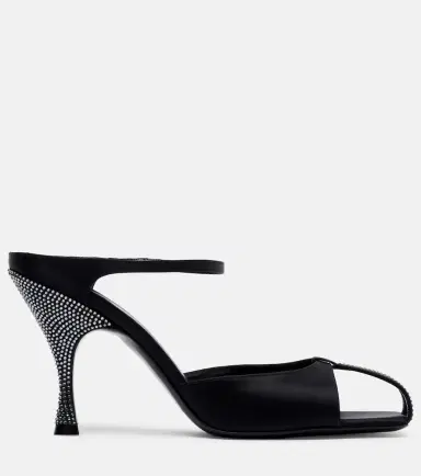 Herbert Levine Hidden Gem embellished satin mules | Thumbnail 4