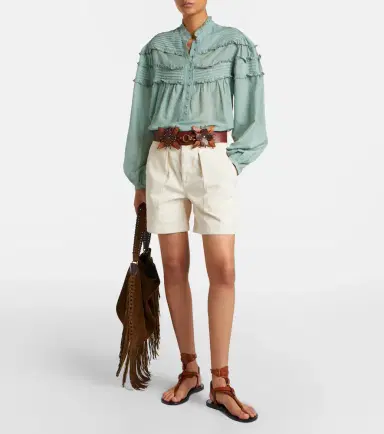 Marant Étoile Eveja cotton shorts | Thumbnail 4 Marant Étoile Eveja cotton shorts | Thumbnail 4