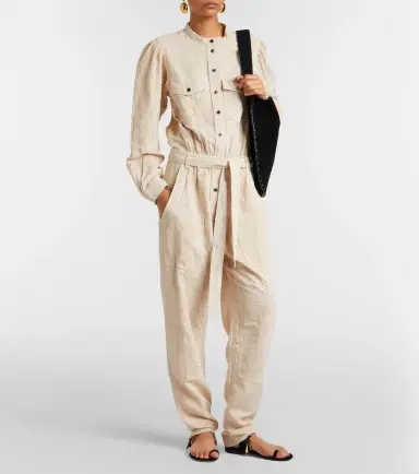Marant Étoile Kellen broderie anglaise cotton jumpsuit | Thumbnail 3