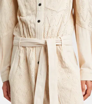 Marant Étoile Kellen broderie anglaise cotton jumpsuit | Thumbnail 4
