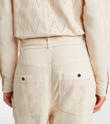 Marant Étoile Kellen broderie anglaise cotton jumpsuit | Thumbnail 5