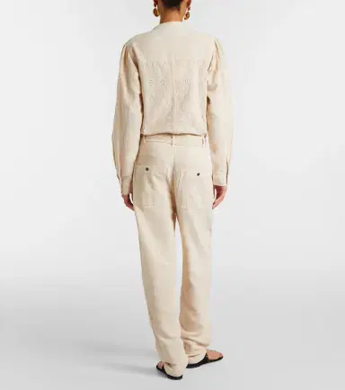 Marant Étoile Kellen broderie anglaise cotton jumpsuit | Thumbnail 7