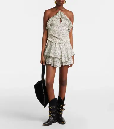 Marant Étoile Jocadia ruffled cotton shorts | Thumbnail 3
