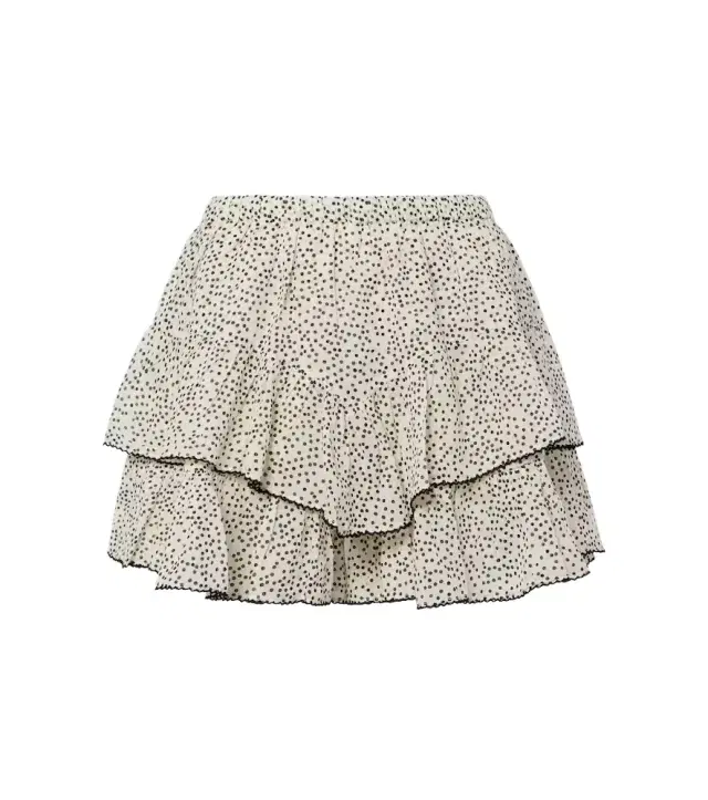 Jocadia ruffled cotton shorts