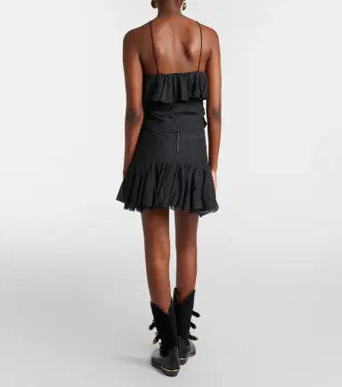 Marant Étoile Daneen ruffled cotton-blend miniskirt | Thumbnail 3 Marant Étoile Daneen ruffled cotton-blend miniskirt | Thumbnail 3