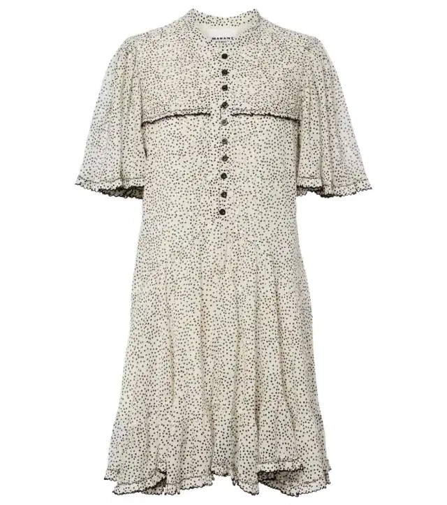 Daynia polka-dot cotton minidress