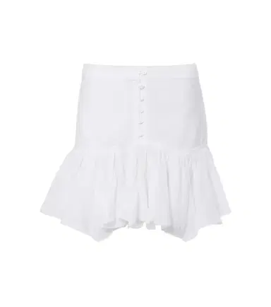 Marant Étoile Daneen ruffled cotton-blend miniskirt | Thumbnail 1