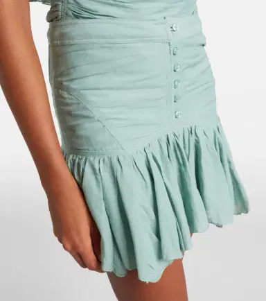 Marant Etoile Daneen ruffled cotton-blend miniskirt | Thumbnail 3 Marant Etoile Daneen ruffled cotton-blend miniskirt | Thumbnail 3