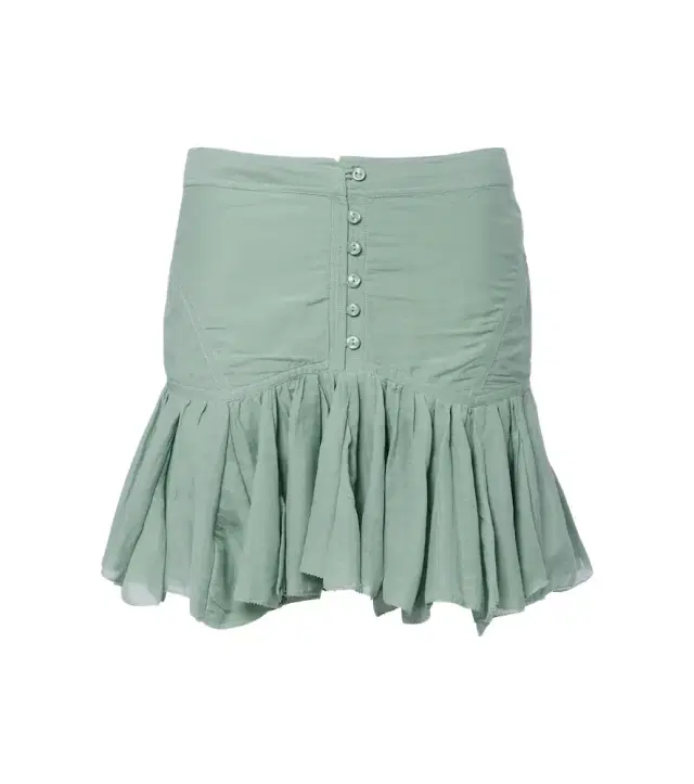Daneen ruffled cotton-blend miniskirt