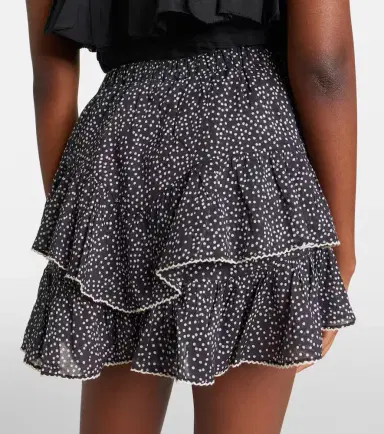Marant Étoile Jocadia polka-dot ruffled cotton shorts | Thumbnail 2