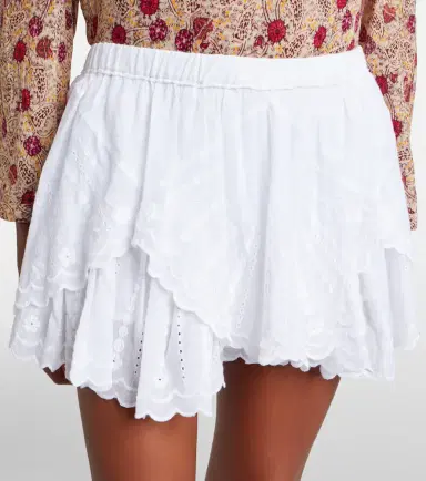 Marant Étoile Layale ruffled cotton shorts | Thumbnail 3