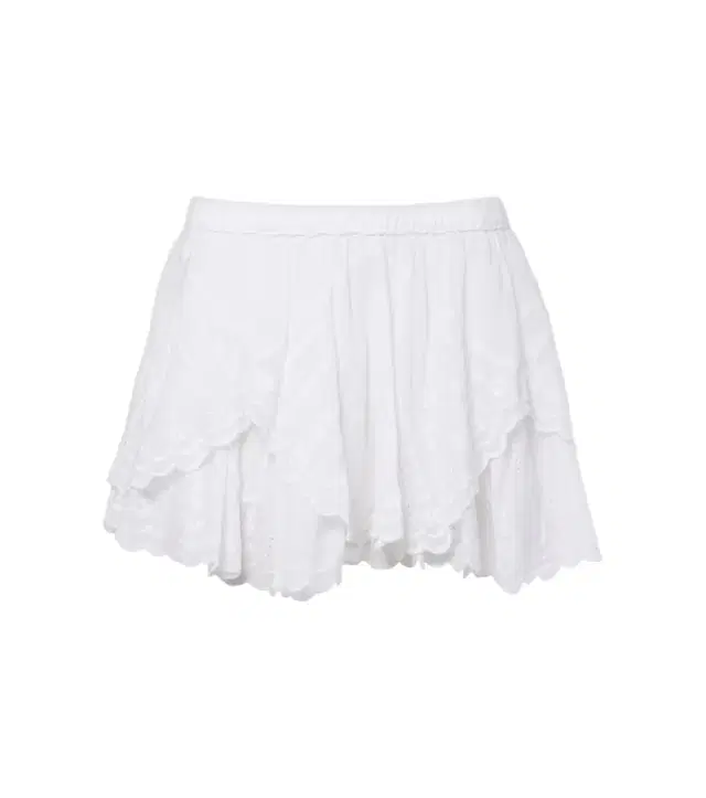 Layale ruffled cotton shorts