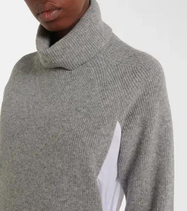 Sacai Layered turtleneck midi dress | Thumbnail 4