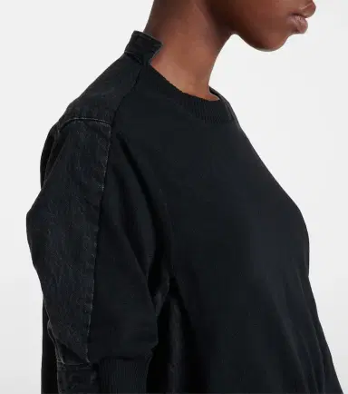 Sacai Layered cotton-blend sweater | Thumbnail 5 Sacai Layered cotton-blend sweater | Thumbnail 5