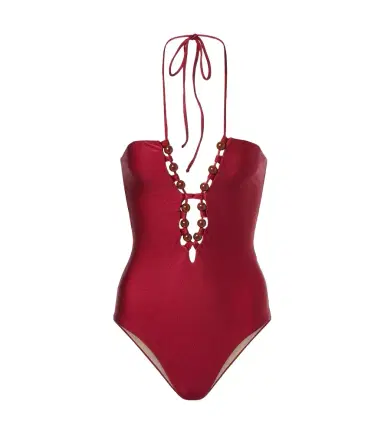 Adriana Degreas Beaded halterneck swimsuit | Thumbnail 1