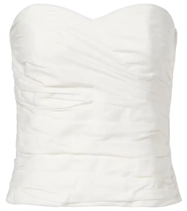 Opulence draped cotton corset