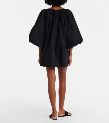 ADRIANA DEGREAS Puff-sleeve cotton-blend minidress | Thumbnail 4 ADRIANA DEGREAS Puff-sleeve cotton-blend minidress | Thumbnail 4
