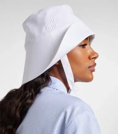 Miu Miu Cotton poplin bucket hat | Thumbnail 4