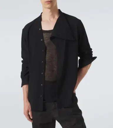 Rick Owens Island draped cady shirt | Thumbnail 3 Rick Owens Island draped cady shirt | Thumbnail 3