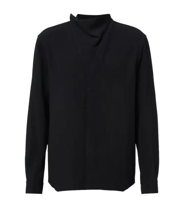 Rick Owens Island draped cady shirt