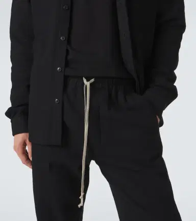 Rick Owens Dietrich cotton and wool wide-leg pants | Thumbnail 4 Rick Owens Dietrich cotton and wool wide-leg pants | Thumbnail 4