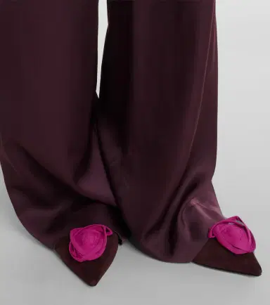 Roger Vivier Rose Vivier suede ballet flats | Thumbnail 6