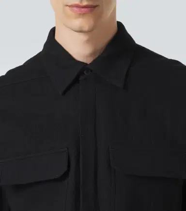 Rick Owens Work cotton and wool flannel shirt | Thumbnail 6 Rick Owens Work cotton and wool flannel shirt | Thumbnail 6