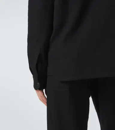 Rick Owens Work cotton and wool flannel shirt | Thumbnail 7 Rick Owens Work cotton and wool flannel shirt | Thumbnail 7