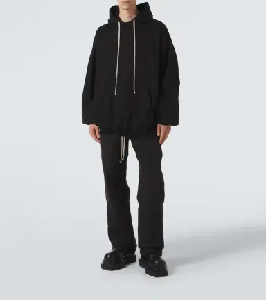Rick Owens DRKSHDW Hun cotton jersey hoodie | Thumbnail 2 Rick Owens DRKSHDW Hun cotton jersey hoodie | Thumbnail 2