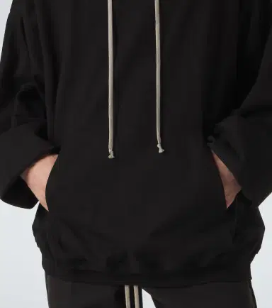 Rick Owens DRKSHDW Hun cotton jersey hoodie | Thumbnail 3 Rick Owens DRKSHDW Hun cotton jersey hoodie | Thumbnail 3