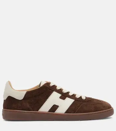 Hogan H647 leather-trimmed suede sneakers | Thumbnail 2