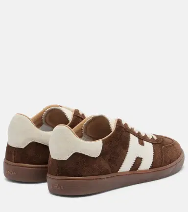 Hogan H647 leather-trimmed suede sneakers | Thumbnail 3