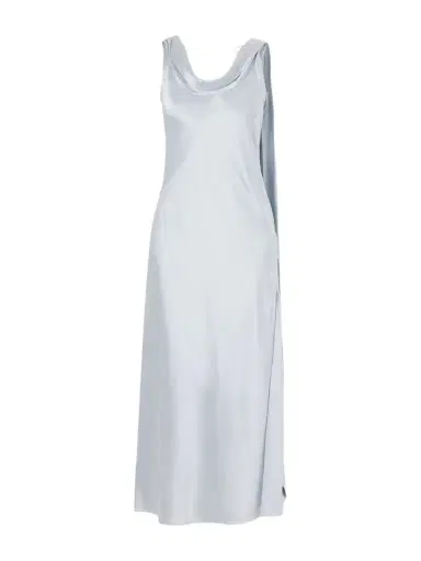 Acne Studios Scarf-detailed Draped Silk-satin Midi Dress | Thumbnail 1 Acne Studios Scarf-detailed Draped Silk-satin Midi Dress | Thumbnail 1