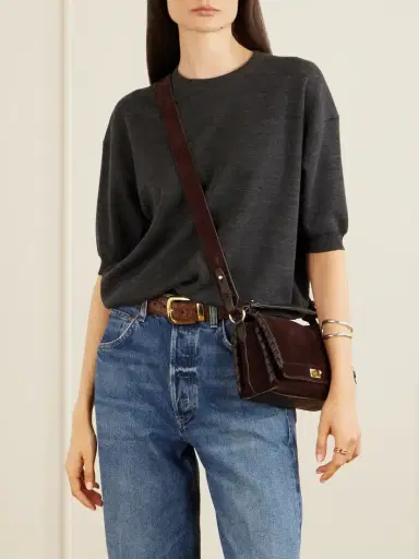 Anya Hindmarch Mortimer Suede Leather Bag | Thumbnail 2