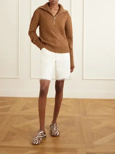 Wales Bonner Acoustic Knitted Wool Half-zip Turtleneck Sweater | Thumbnail 2 Wales Bonner Acoustic Knitted Wool Half-zip Turtleneck Sweater | Thumbnail 2