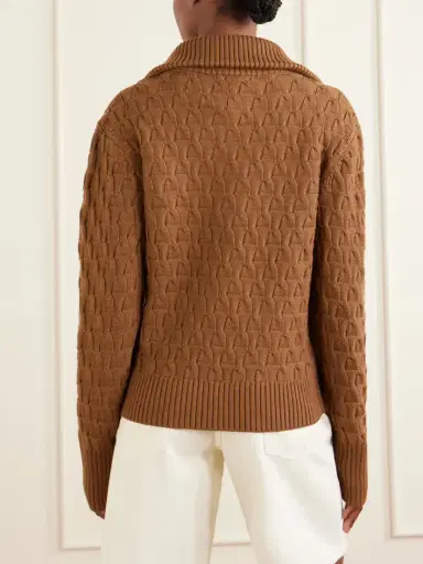 Wales Bonner Acoustic Knitted Wool Half-zip Turtleneck Sweater | Thumbnail 3 Wales Bonner Acoustic Knitted Wool Half-zip Turtleneck Sweater | Thumbnail 3