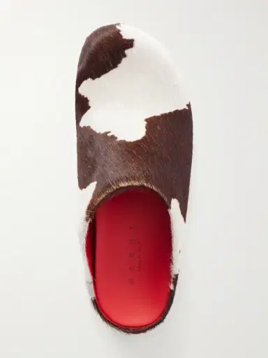 Marni Fussbett Calf Hair Clogs | Thumbnail 6