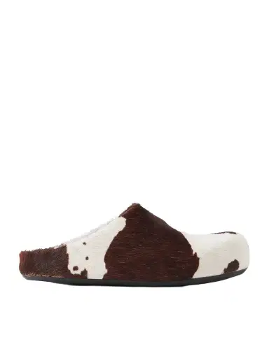 Marni Fussbett Calf Hair Clogs | Thumbnail 1