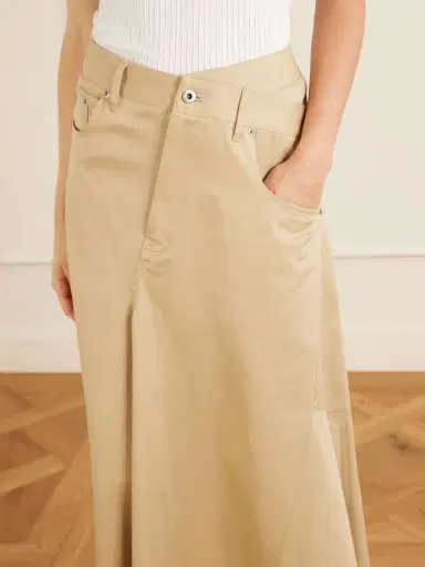Loewe Asymmetrical Cotton-gabardine Midi Skirt | Thumbnail 6 Loewe Asymmetrical Cotton-gabardine Midi Skirt | Thumbnail 6