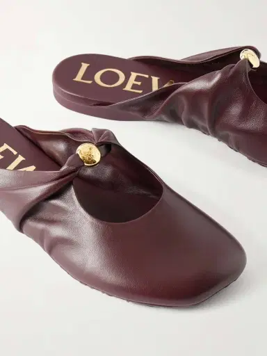 Loewe Pebble Embellished Leather Mules | Thumbnail 5 Loewe Pebble Embellished Leather Mules | Thumbnail 5