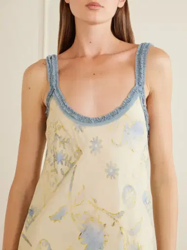 SIR. Cecile Ruffled Printed Chiffon Maxi Dress | Thumbnail 4 SIR. Cecile Ruffled Printed Chiffon Maxi Dress | Thumbnail 4